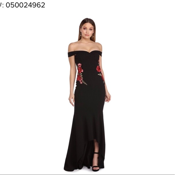 BLACK FORMAL 👗 DRESS‼️ SPECIAL OCCASION ‼️ - Picture 1 of 5